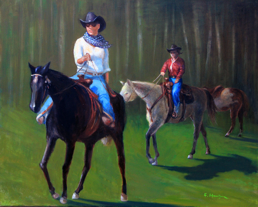 Horseback Riders (oil)