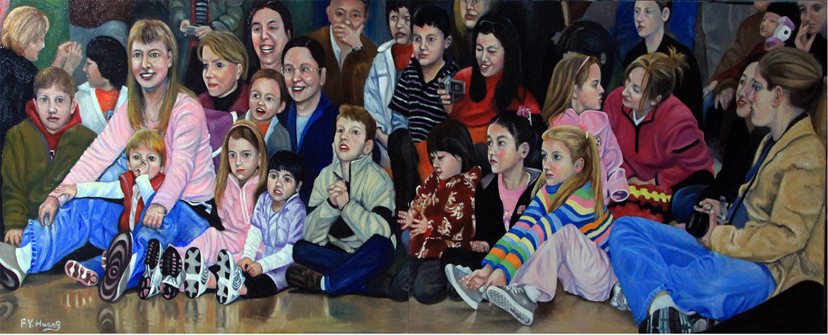 Watching the Show (oil)
